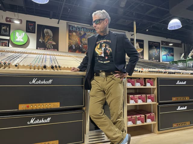 rich looking at rod rack